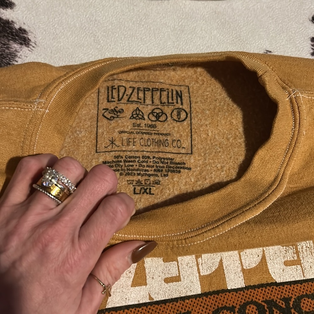 ⚡️UO•Led Zeppelin•Oversized Crewneck Sweatshirt⚡️ - Picture 4 of 5